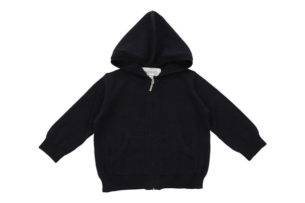 cotton cashmere navy hoodie