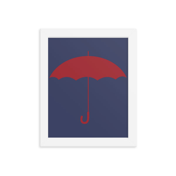 Red Umbrella Framed Print